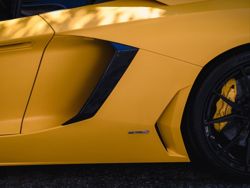 lamborghini, car, wheel, tire, yellow