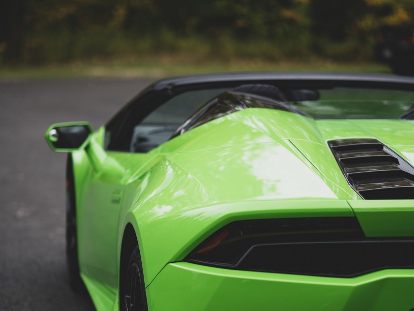 lamborghini gallardo, lamborghini, green, rear view