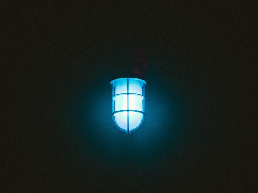 lamp, flare, light, electric, dark