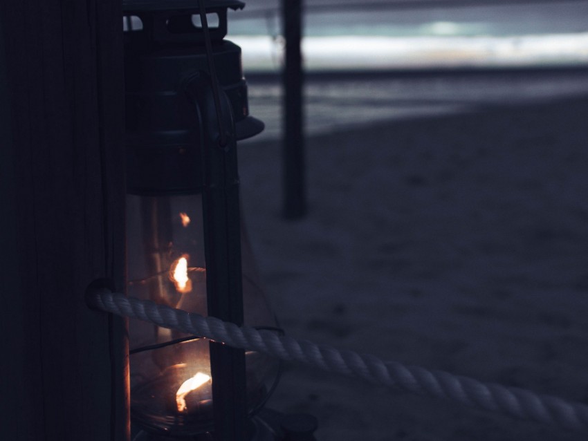 Lamp Lantern Night Twilight Light Background