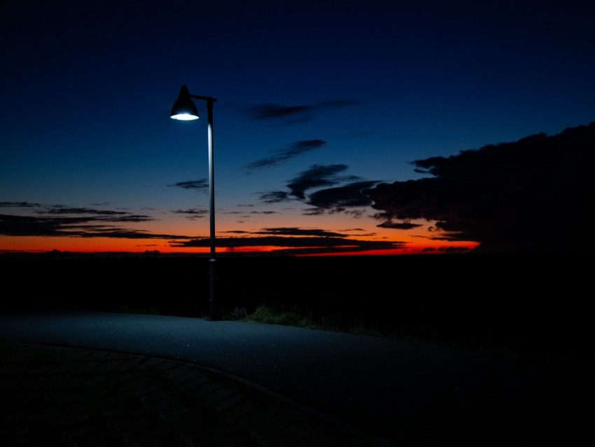 lantern, night, lighting, darkness, road