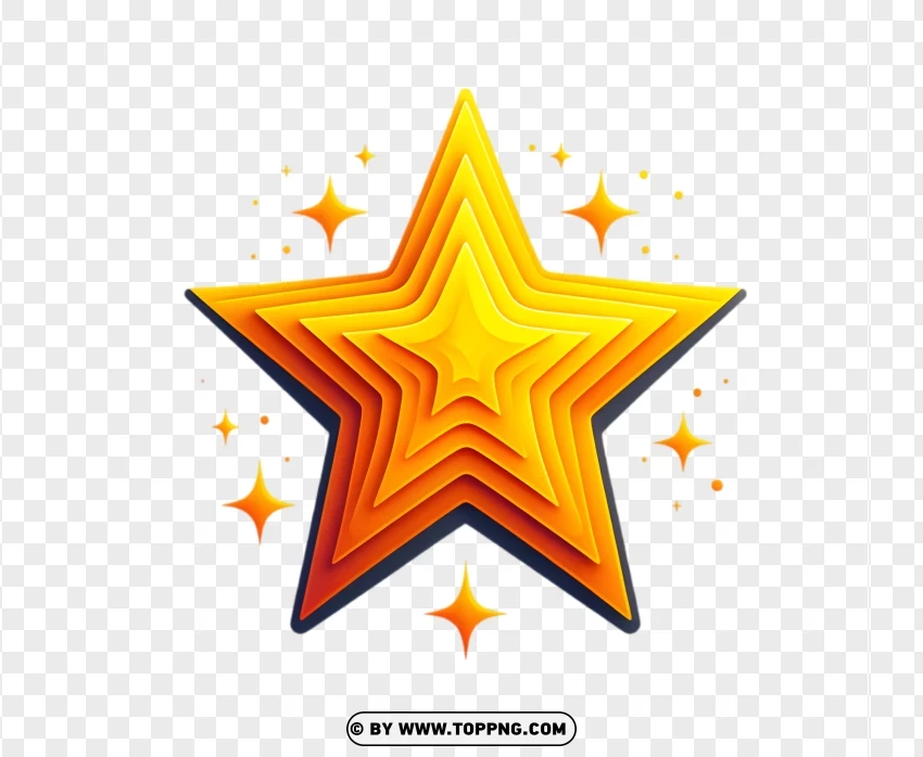 large star, yellow star, Star gradient fill, Star smooth edges, star PNG