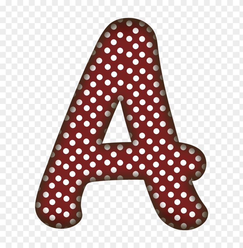 polka dot, red, letter A, decorative letter, alphabet, colorful design, craft elements