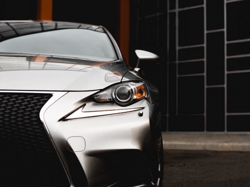 Lexus Rx Lexus Car Silver Front View Background