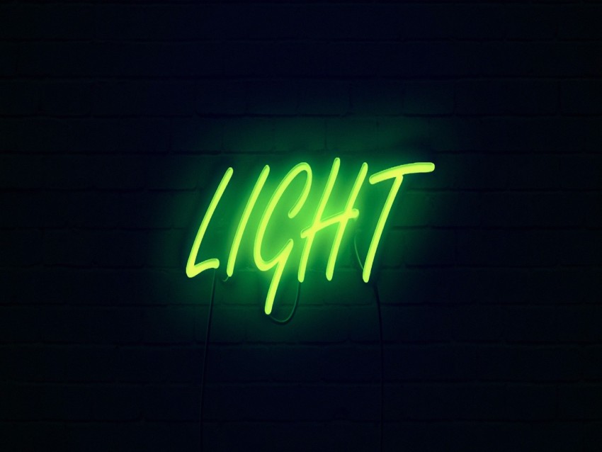 light, neon, inscription, dark, yellow