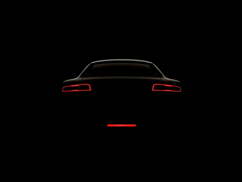 lights, car, dark, minimalism