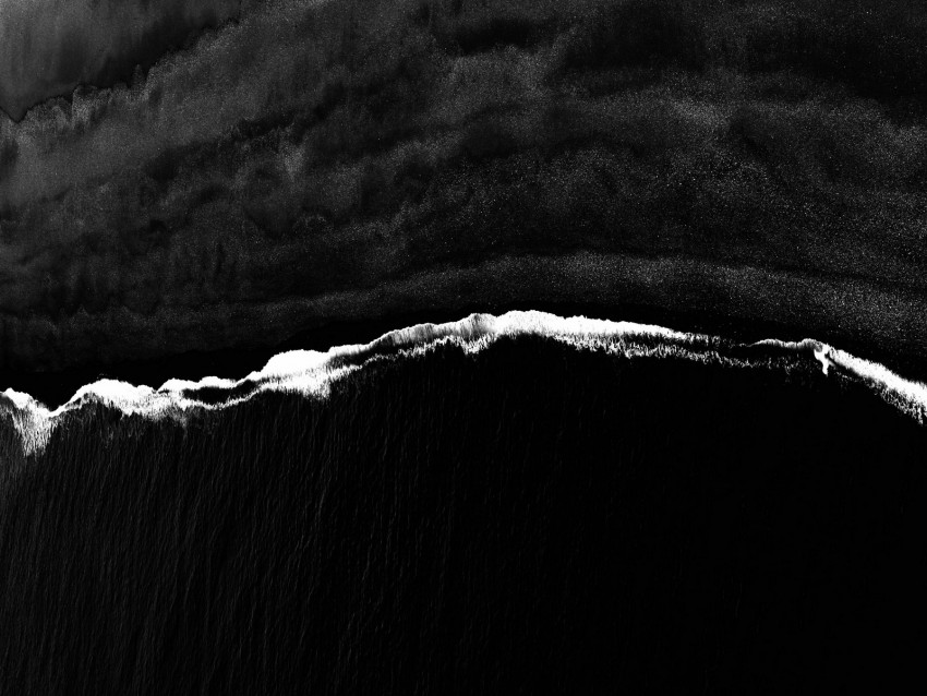 lines, black, bw, wavy, relief, dark