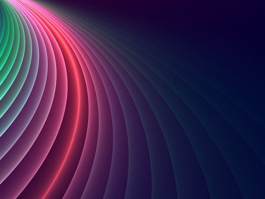 lines, colorful, glow, smooth, gradient