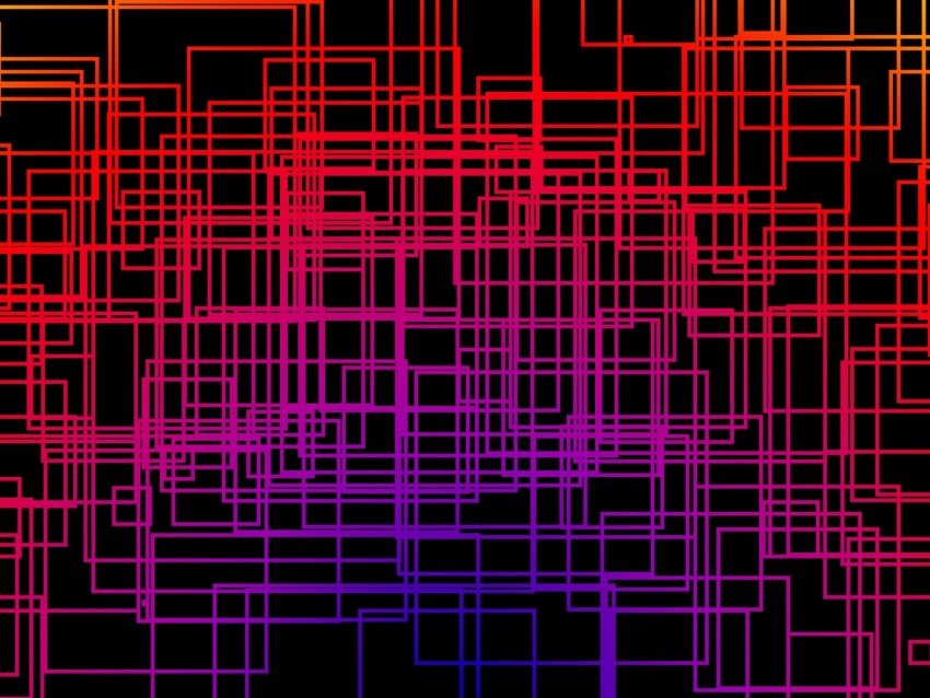 lines, interlacing, multicolored, gradient, intersection