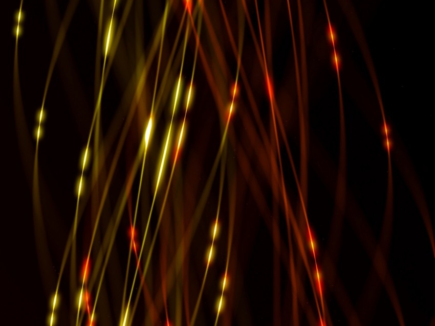 Lines Light Interlacing Hairs Glowing Abstraction Background