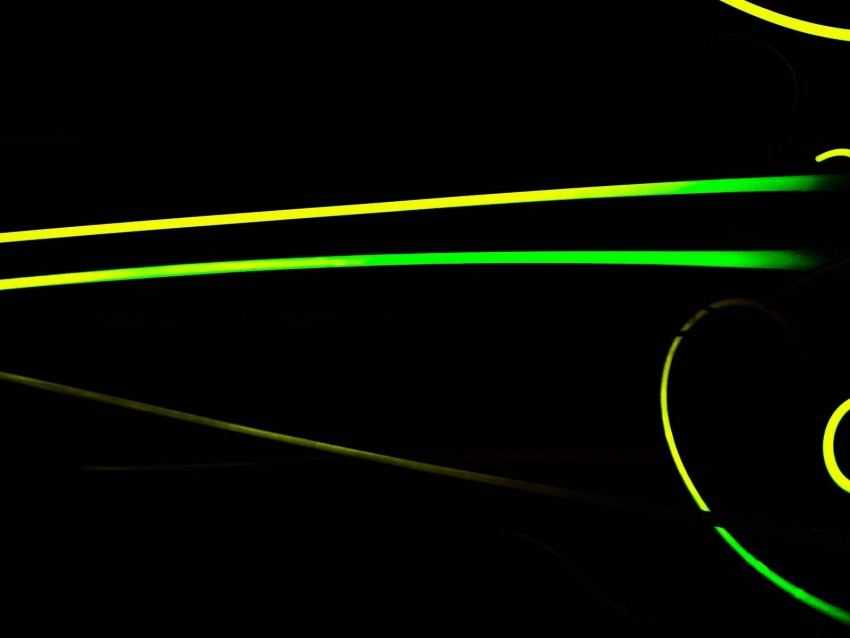 lines, neon, darkness, glow, light