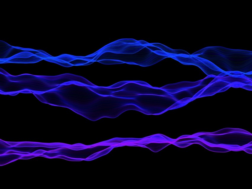 Lines Wavy Purple Blue Background