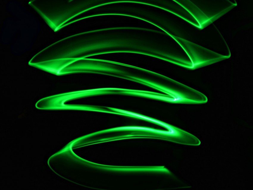 Lines Wavy Zigzag Dark Green Background