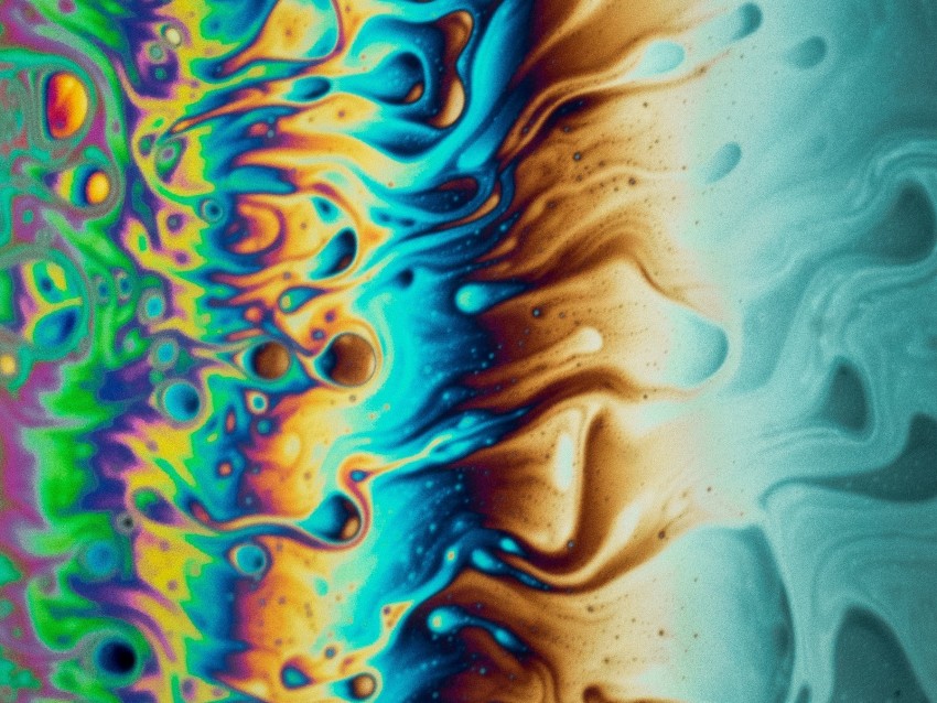 liquid, colorful, stains, macro