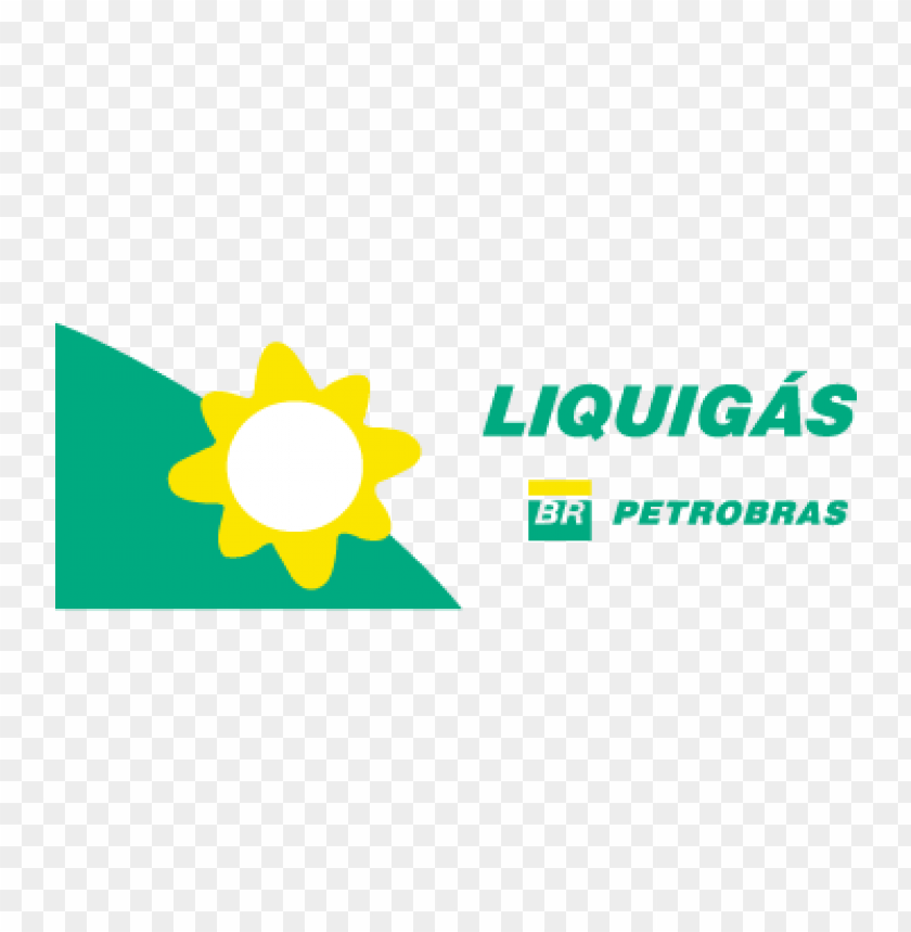 Liquigas logo, Petrobras branding, energy company, green and yellow colors, natural gas