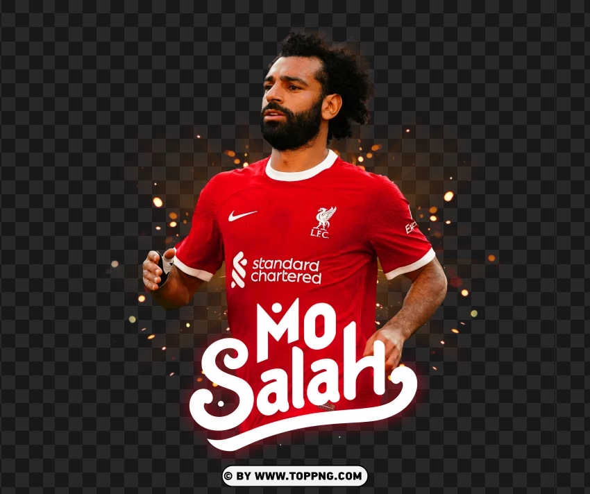 Liverpool Star Winger Mohamed Salah A Football PNG Transparent Background