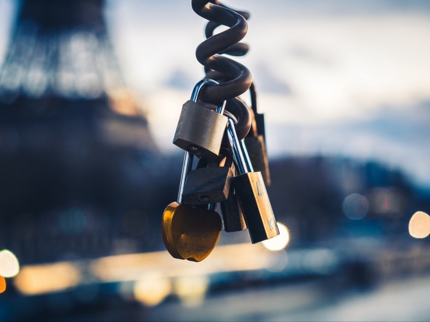 locks, spiral, closed, blur