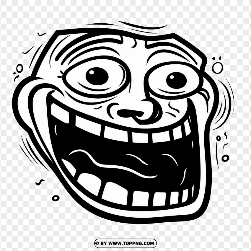 Lol Troll Face Image PNG Transparent Background