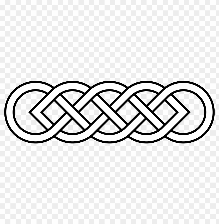 Long Celtic Knot PNG Transparent Background