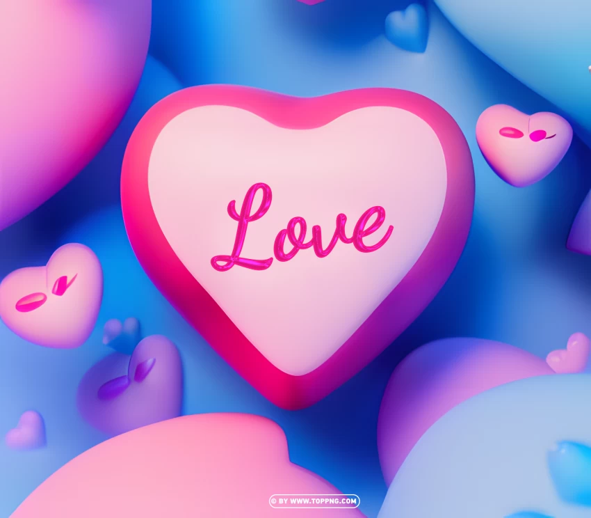 Lovely Heart Card Images For Your Valentines Day Designs PNG Transparent Background