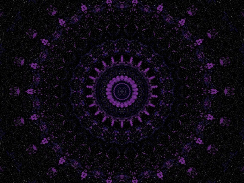 mandala, pattern, kaleidoscope, ornament, purple