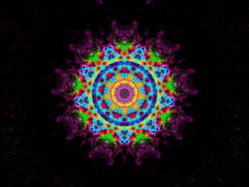 mandala, pattern, ornament, colorful, motley