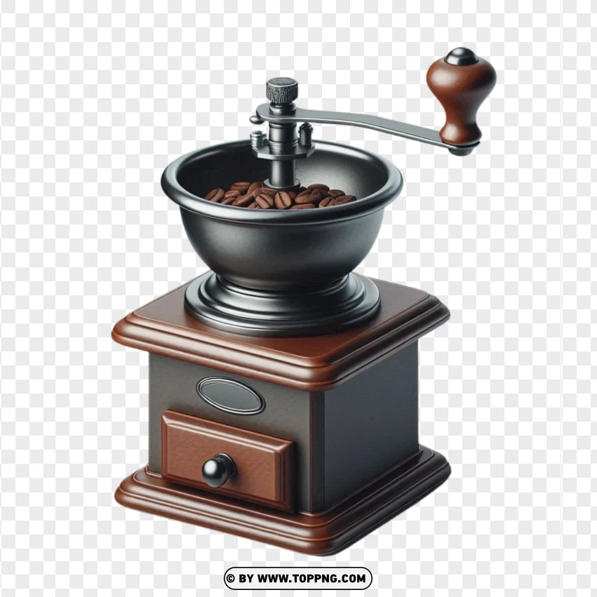 coffee,  drink,Manual coffee grinder,beans,  grains,    nature,  Isolated