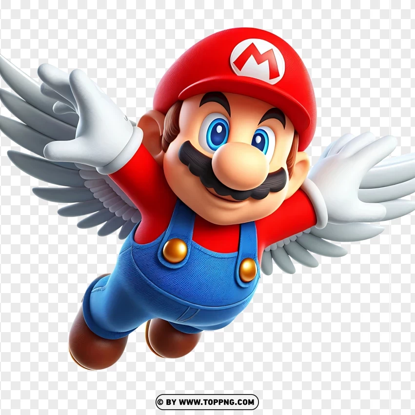 Super Mario 64 With Wing Cap PNG Transparent Background