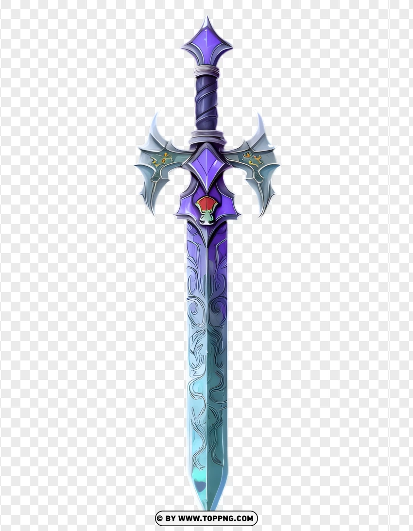 Master Sword isolated on a Png background