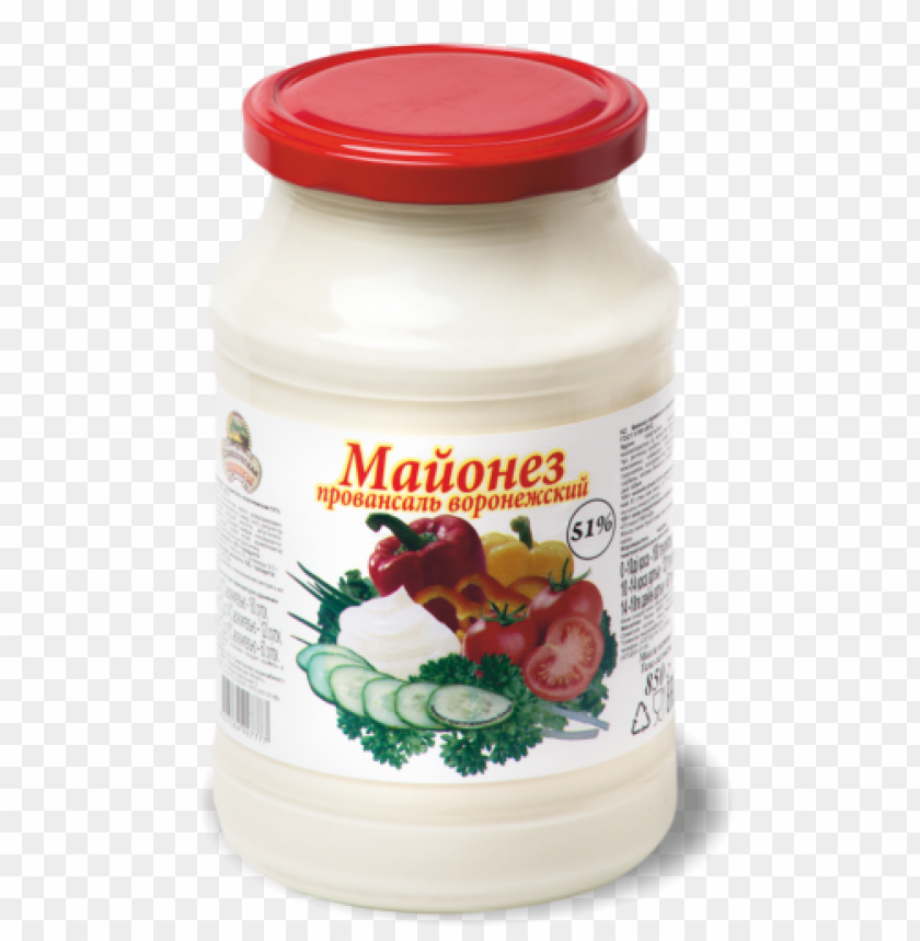 Mayonnaise Food File PNG Transparent Background