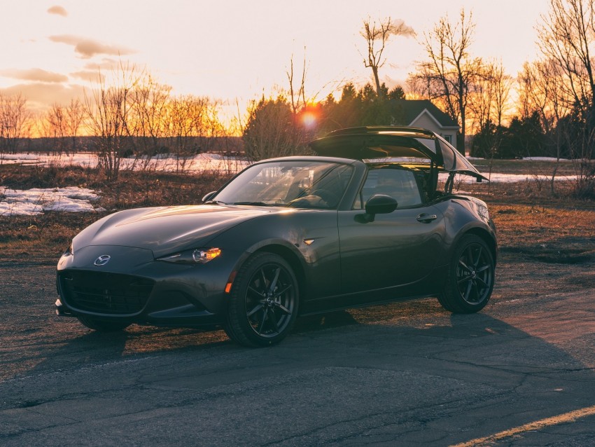 Mazda Mx-5 Mazda Mx-5 Rf Mazda Sunset Side View Background