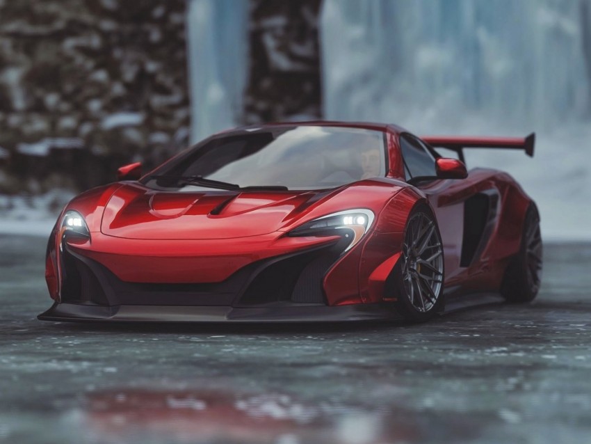 mclaren 650s, mclaren, sports car, red