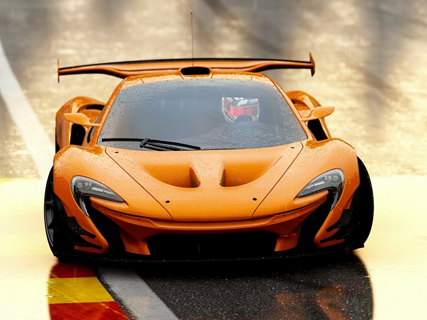 mclaren p1 gtr, mclaren p1, mclaren, sports car, front view, racing