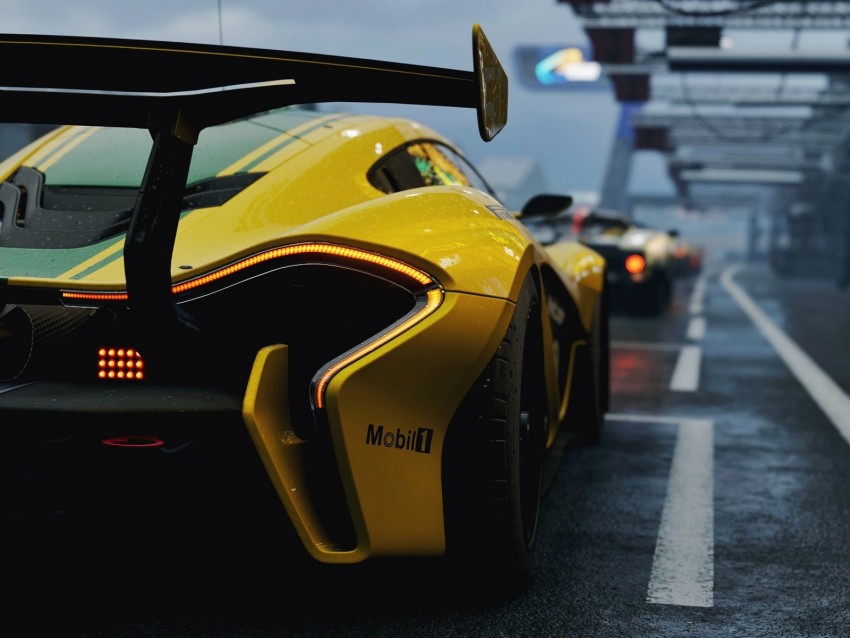 mclaren p1 gtr, mclaren p1, mclaren, sports car, rear view