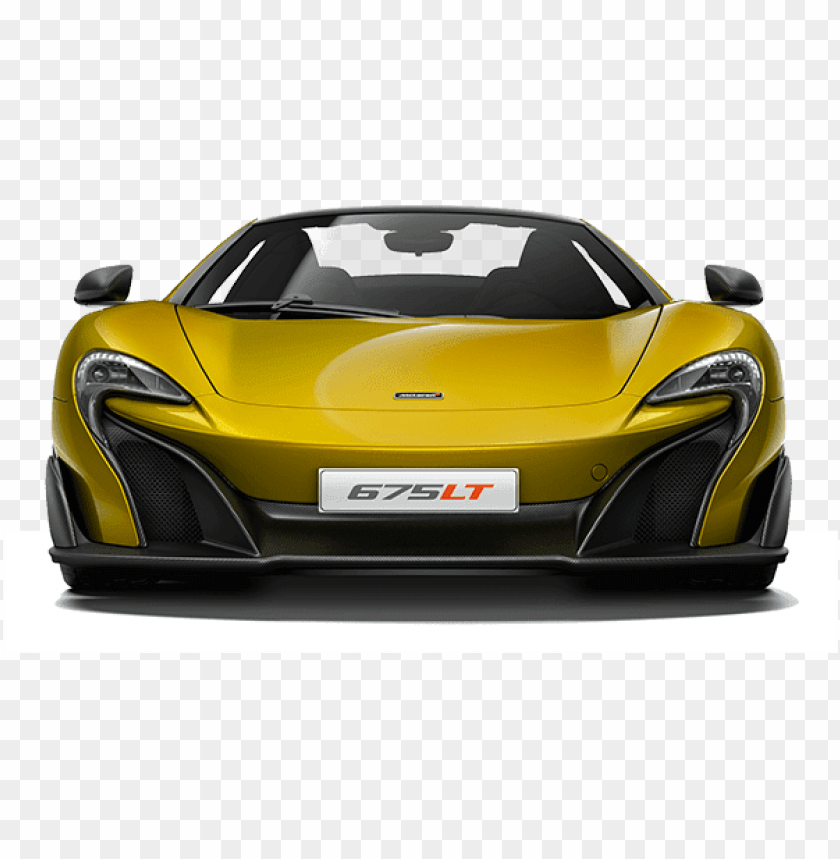 sports car, yellow car, luxury vehicle, McLaren model, high-performance car, car front view, sleek design