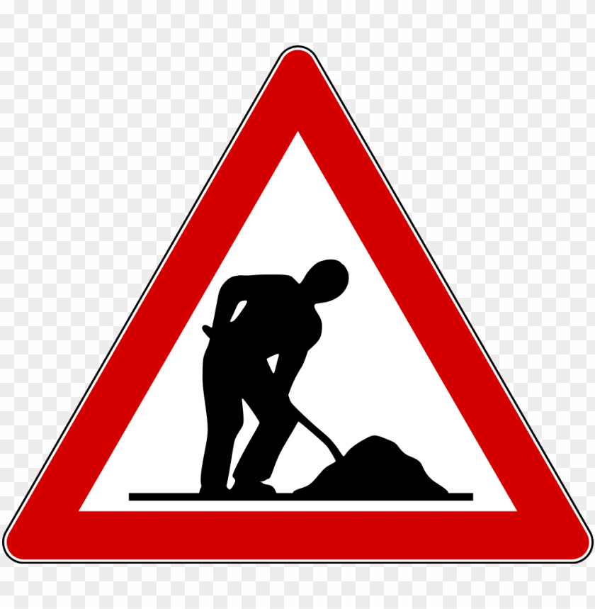 transport, traffic signs, men at work, 