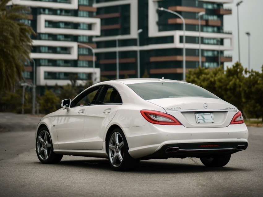 mercedes-benz cls350 amg, mercedes, machine, white, buildings, city