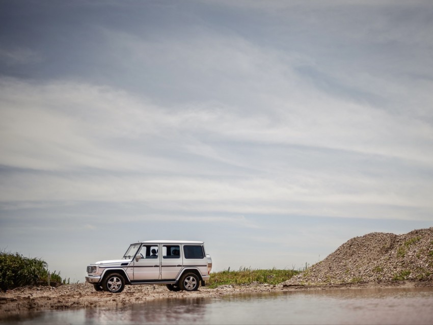 Mercedes-benz G500 Mercedes Car Suv Side View Off-road Background