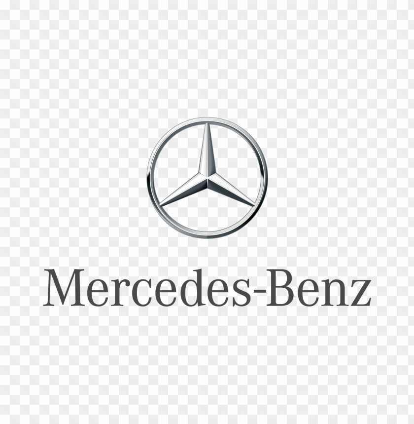 Mercedes-Benz logo with a three-pointed star and brand name PNG