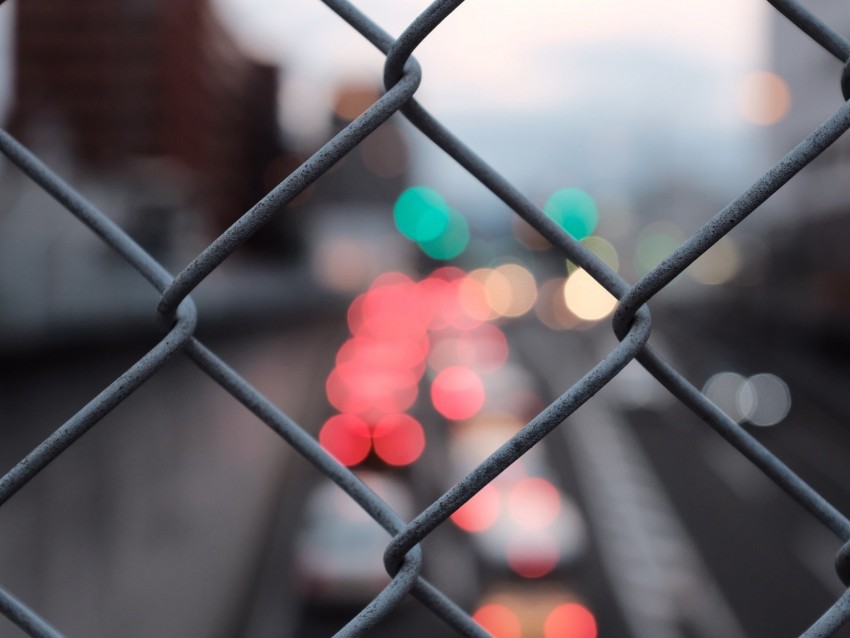 mesh, blur, bokeh, glare, lights