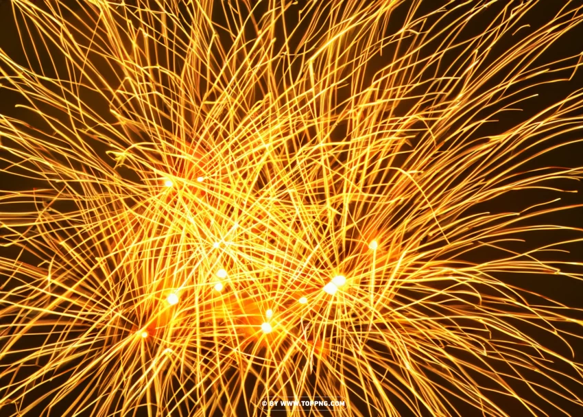 Mesmerizing Hd Gold Firework A Glittering Cascade Of Colors PNG Transparent Background