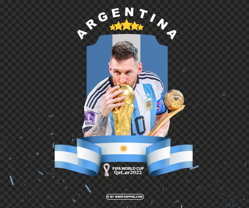  messi kisses the trophy fifa world cup qatar 2022 png,2022 transparent png,world cup png file 2022,fifa world cup 2022,fifa 2022,sport,football png