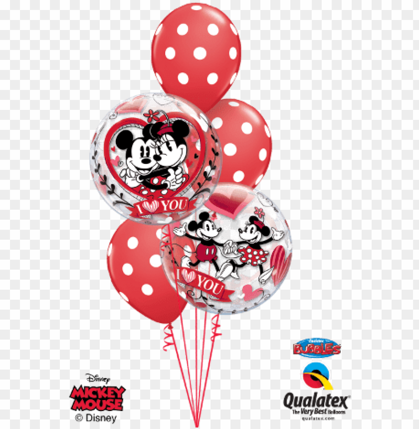 mickey & minnie polka dots - mothers day balloons, mother day