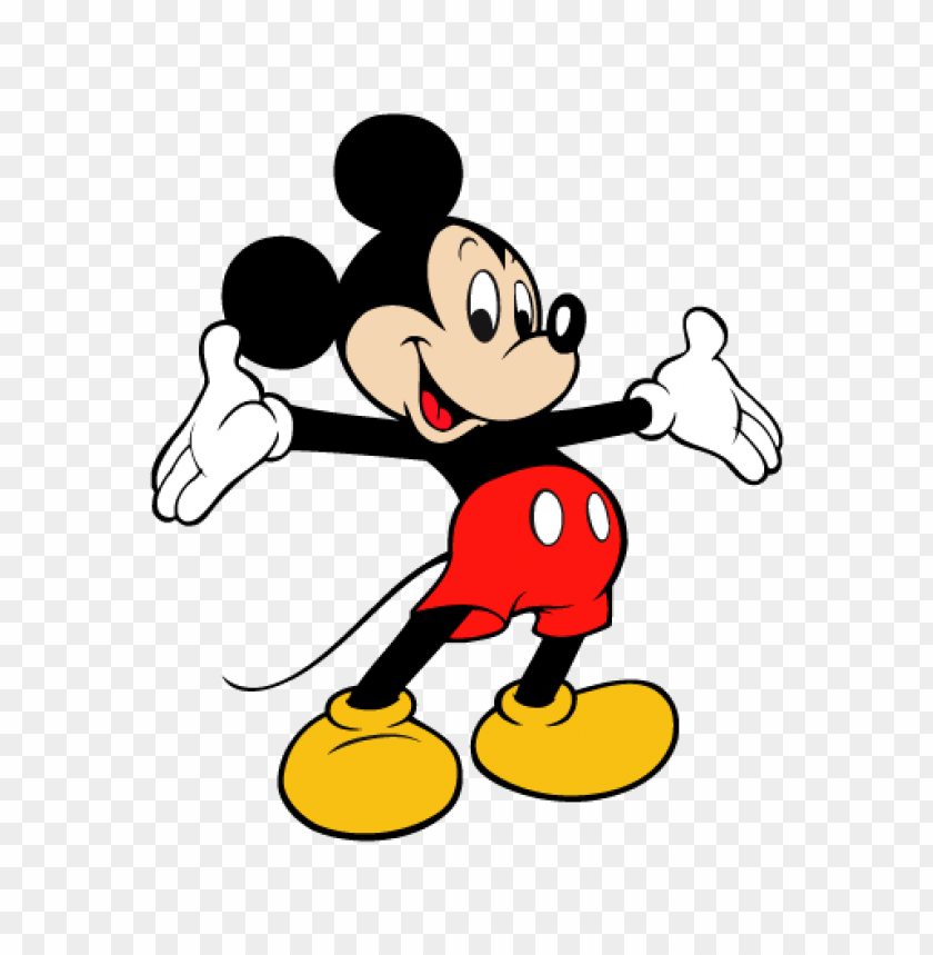 Mickey Mouse Vector Free Download PNG Transparent Background