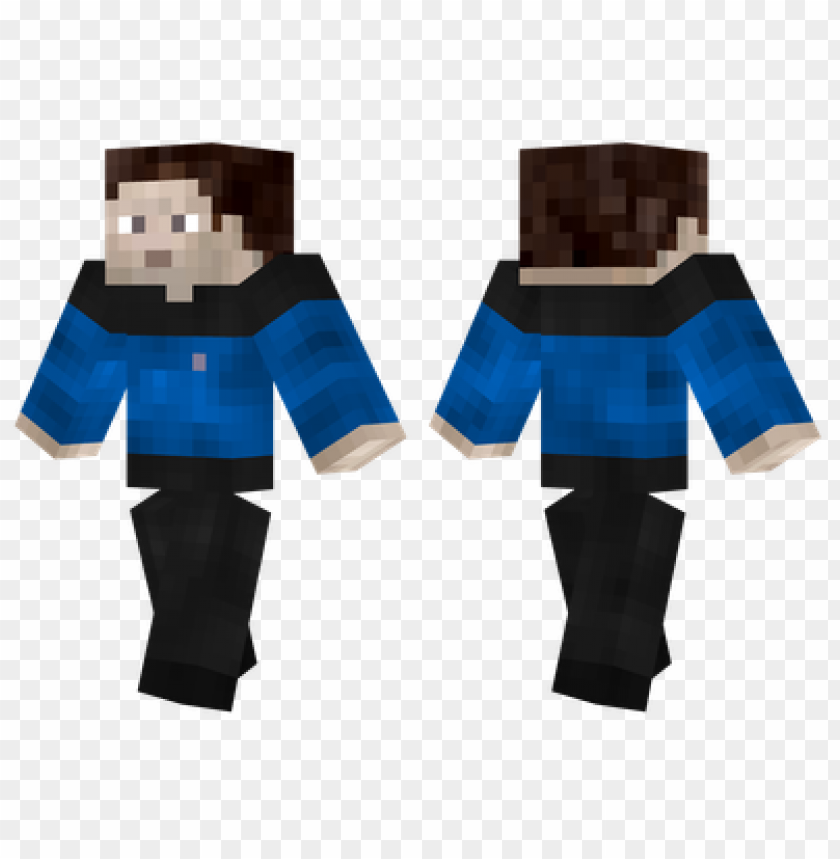 blue star trek uniform skin,minecraft skins, minecraft png, minecraft tv png