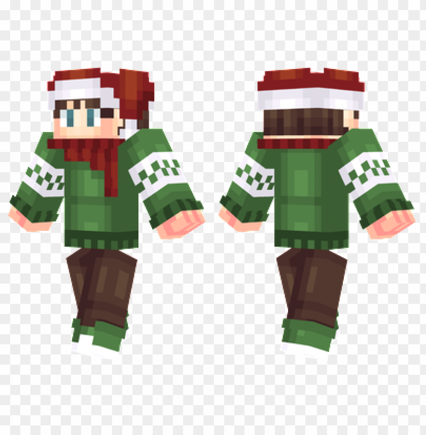 Minecraft Skins Christmas Sweater Skin PNG Transparent Background