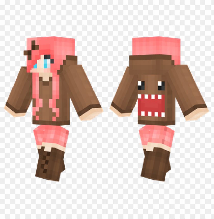 Minecraft Skins Domo Girl Skin PNG Transparent Background