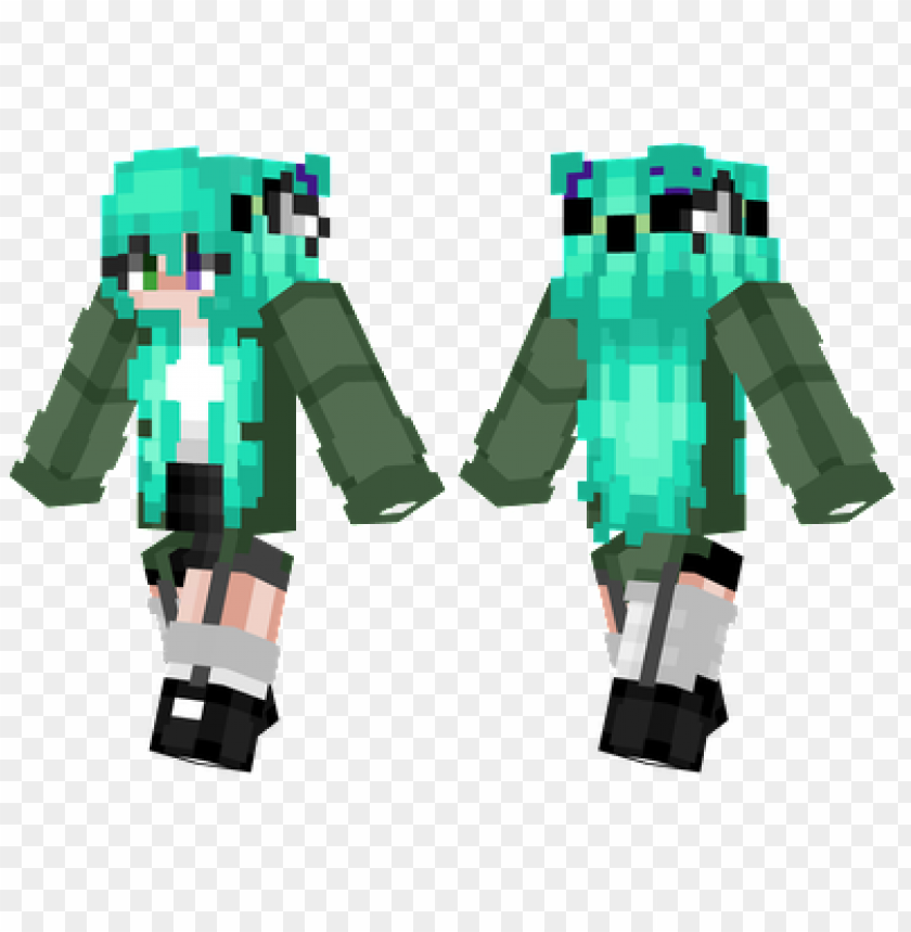 Minecraft character, pixel art, teal hair, gaming avatar, blocky design