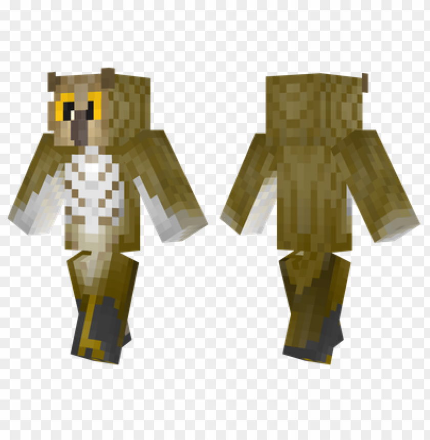 Minecraft owl skin, pixel art character, gaming avatar, blocky design, virtual pet