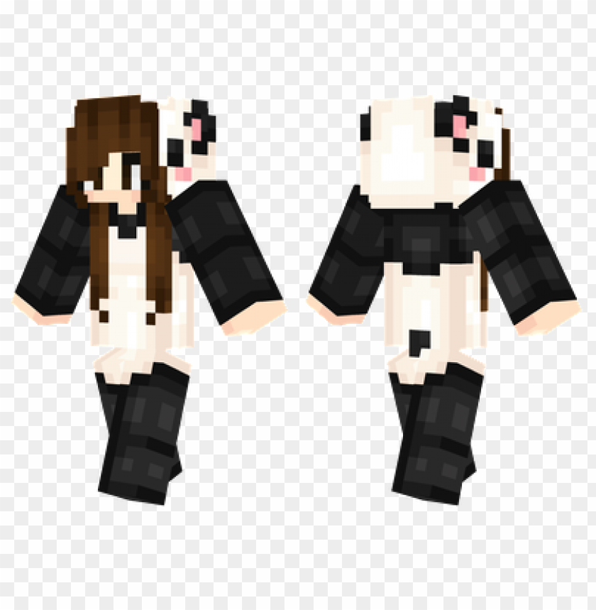 panda girl skin,minecraft skins, minecraft, minecraft people png